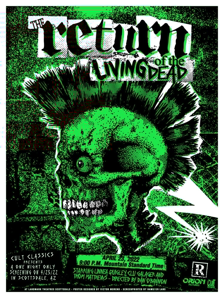 minori Return of The Loving Dead ポスター THE RETURN OF THE LIVING DEAD - 18 X 24 - Limited Edition